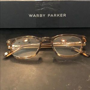 Cute, clear Warby Parker glasses